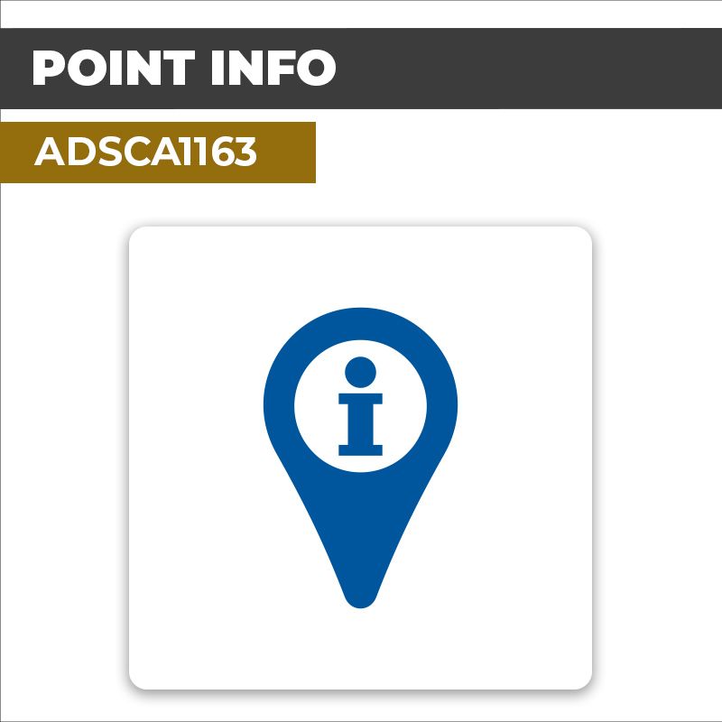 Autocollant POINT INFO | Indications de parcours