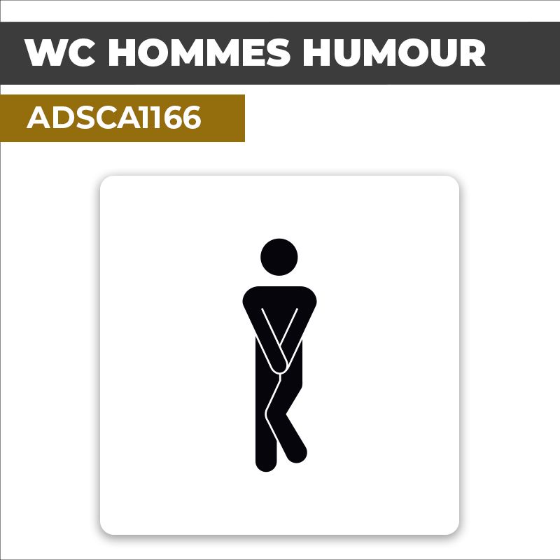 Autocollant WC HOMMES HUMOUR | Toilettes et sanitaires