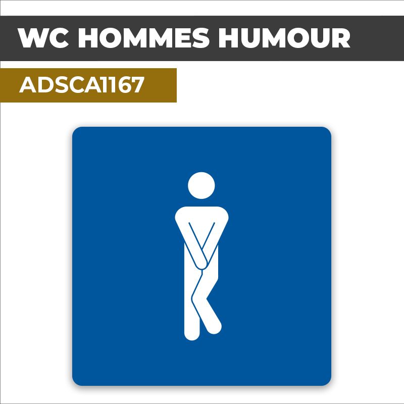 Autocollant WC HOMMES HUMOUR | Toilettes et sanitaires