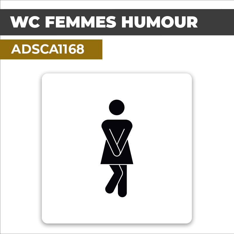 Autocollant WC FEMMES HUMOUR | Toilettes et sanitaires