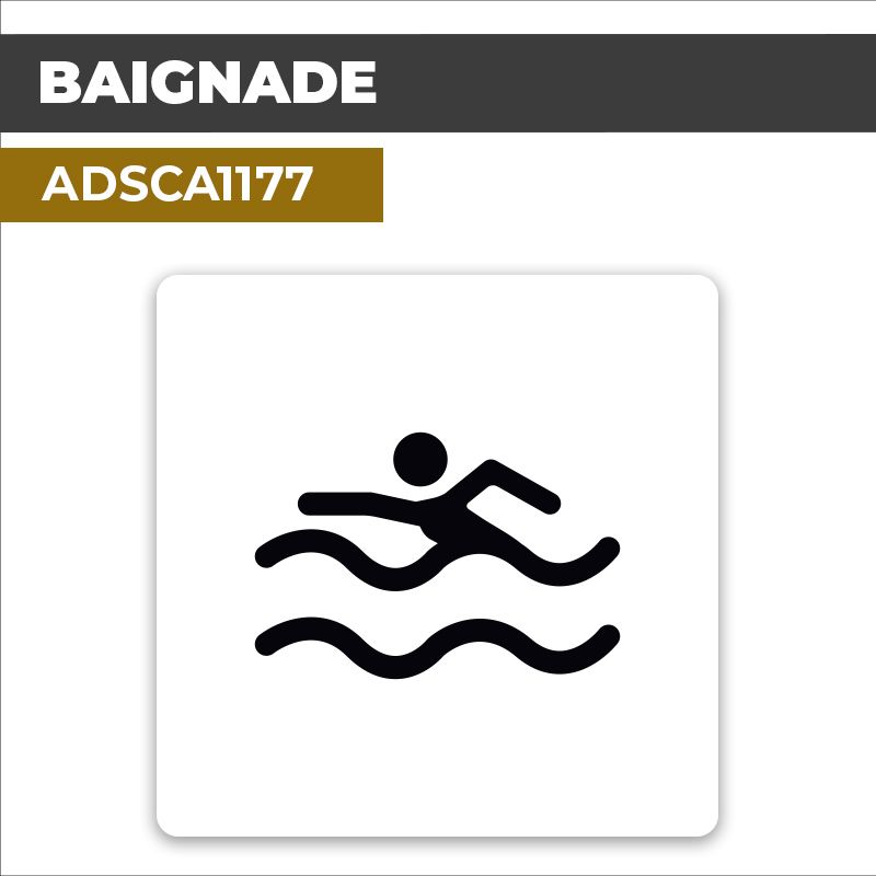 Autocollant BAIGNADE | Pictogrammes