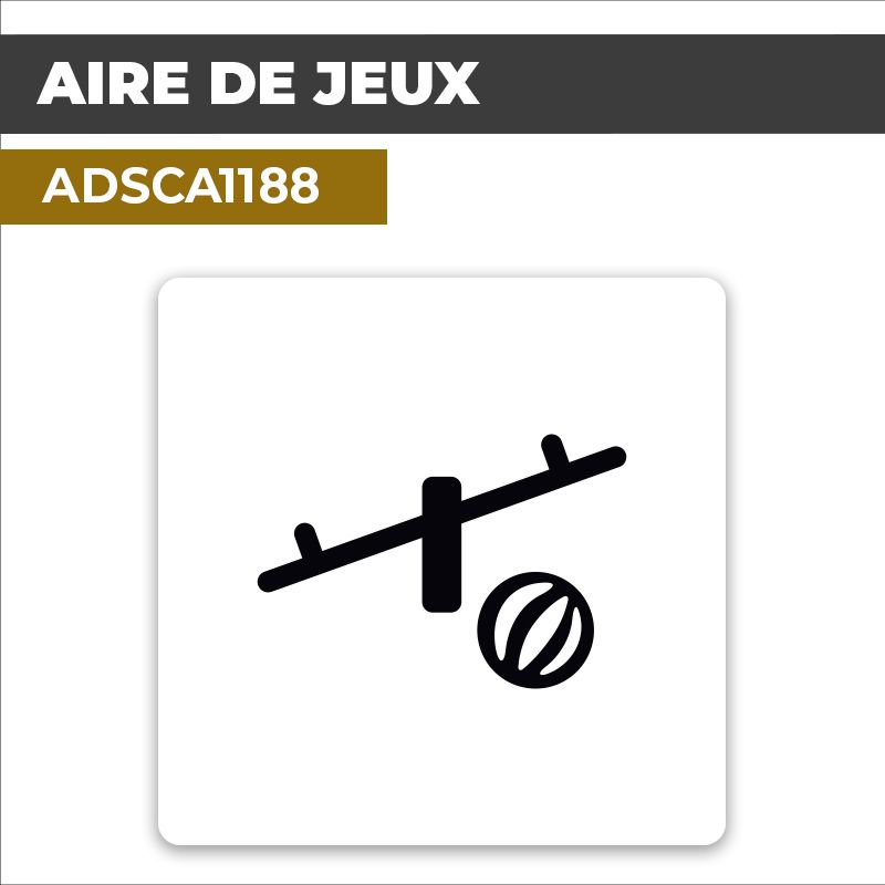 Autocollant AIRE DE JEUX | Pictogrammes