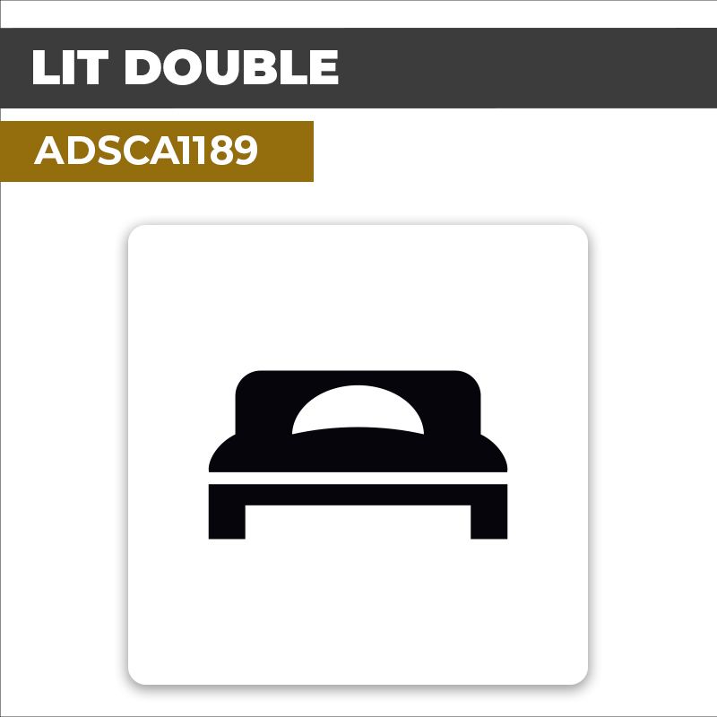 Autocollant LIT DOUBLE | Pictogrammes
