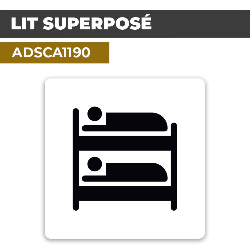 Autocollant LIT SUPERPOSÉ | Pictogrammes