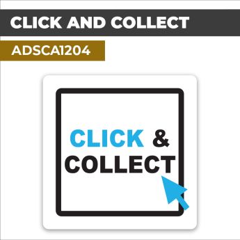 Autocollant CLICK AND COLLECT | Vente à emporter