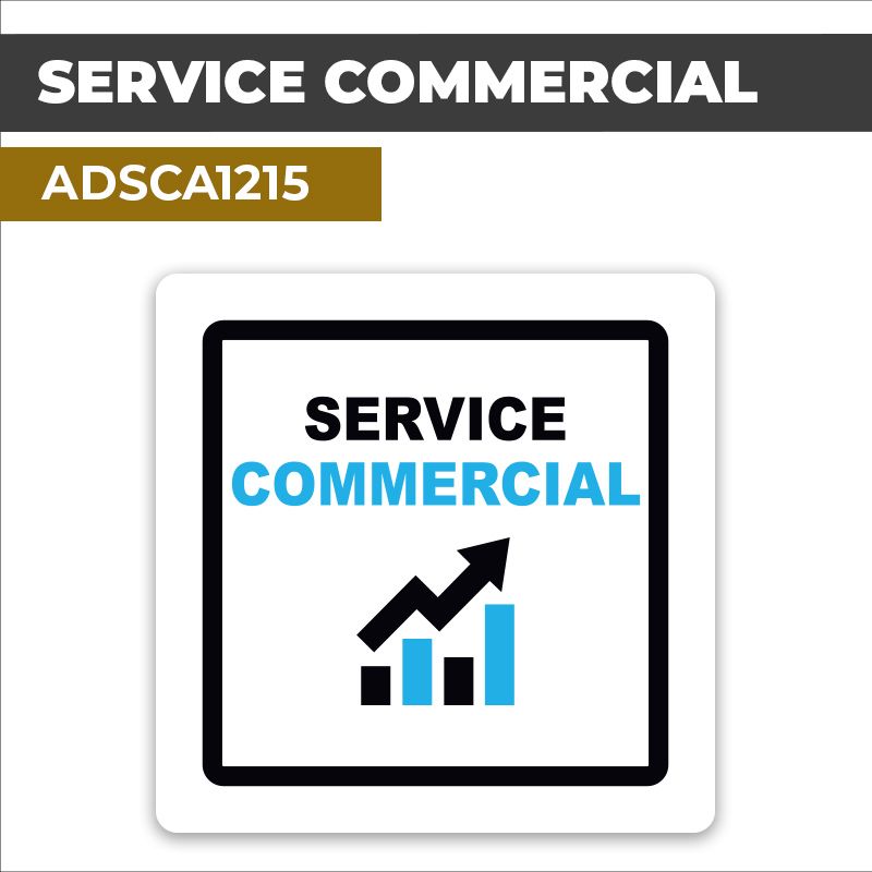 Autocollant SERVICE COMMERCIAL | Services administratifs