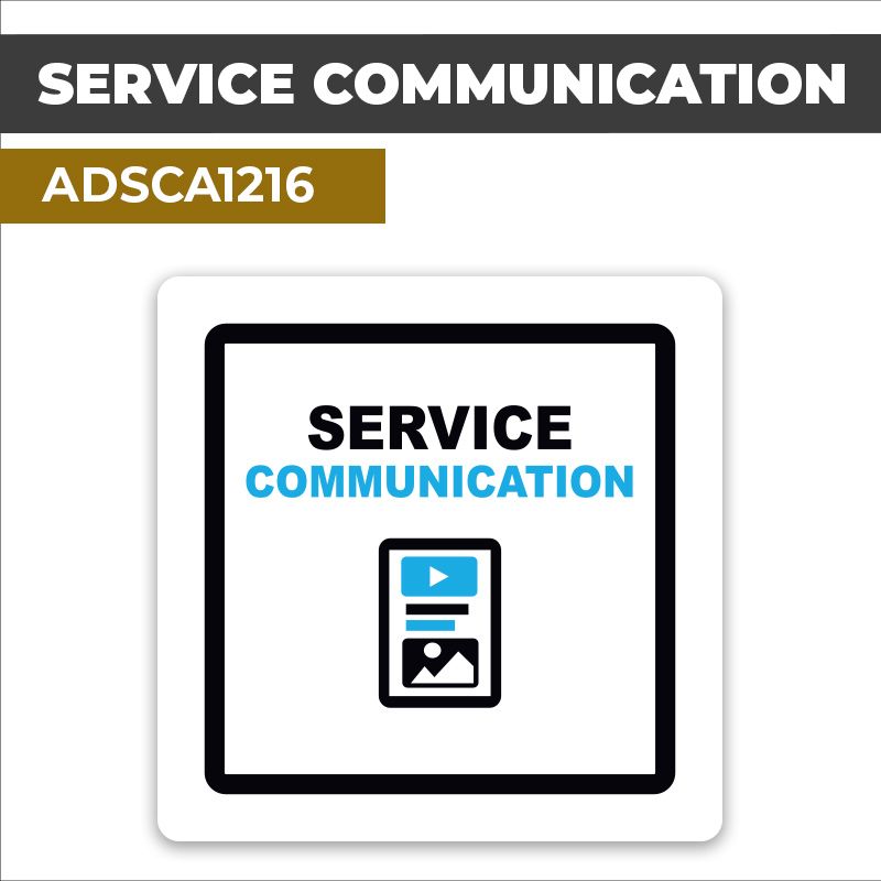 Autocollant SERVICE COMMUNICATION | Services administratifs