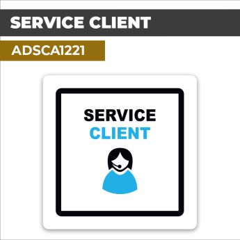Autocollant SERVICE CLIENT | Services administratifs