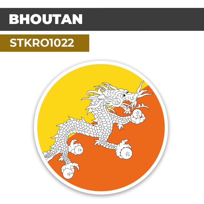Sticker | BHOUTAN | Pays d'Asie