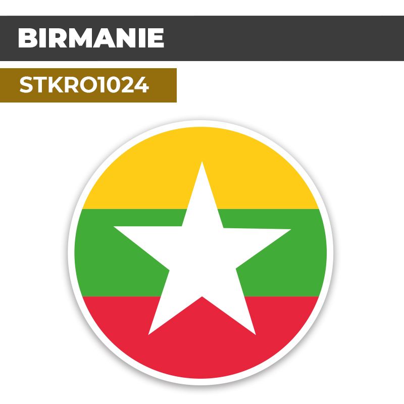 Sticker | BIRMANIE | Pays d'Asie