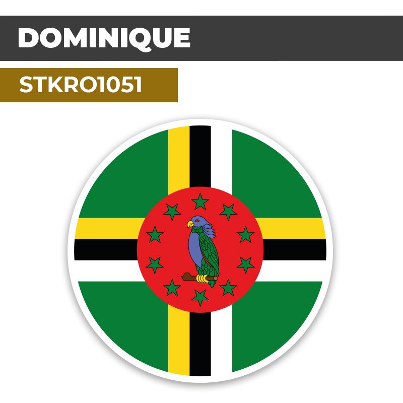 Sticker | DOMINIQUE | Pays d'Amérique du Nord