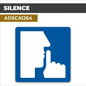 Autocollant SILENCE | Panneaux d'indication