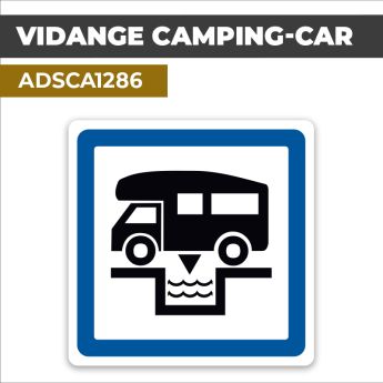 Autocollant VIDANGE CAMPING-CAR | Panneaux d'indication