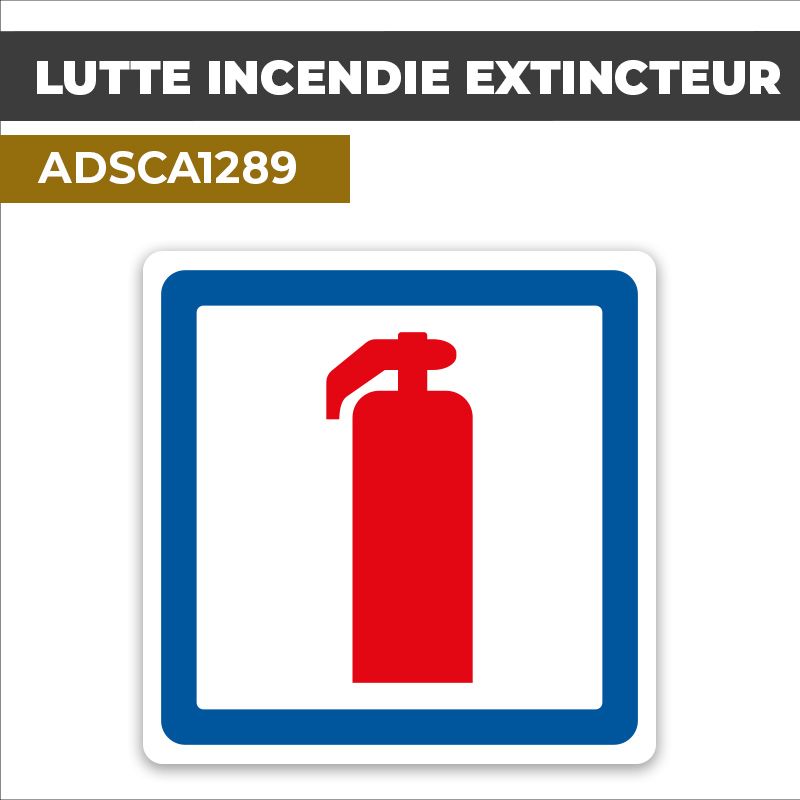 Autocollant LUTTE INCENDIE EXTINCTEUR | Incendie