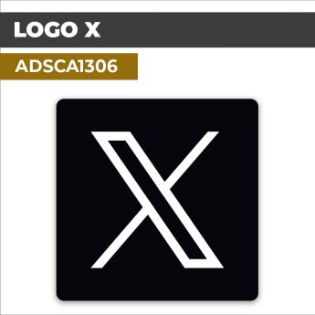 Autocollant LOGO X | Réseaux sociaux