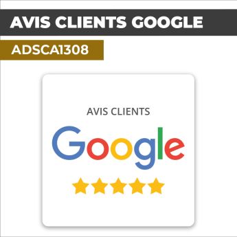 Autocollant AVIS CLIENTS GOOGLE | Feedback et notations