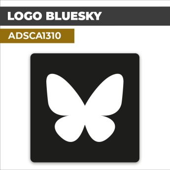Autocollant LOGO BLUESKY | Réseaux sociaux