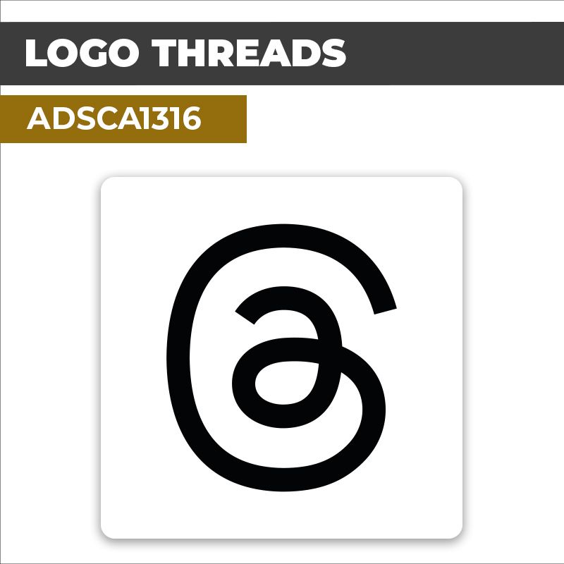 Autocollant LOGO THREADS | Sites internet