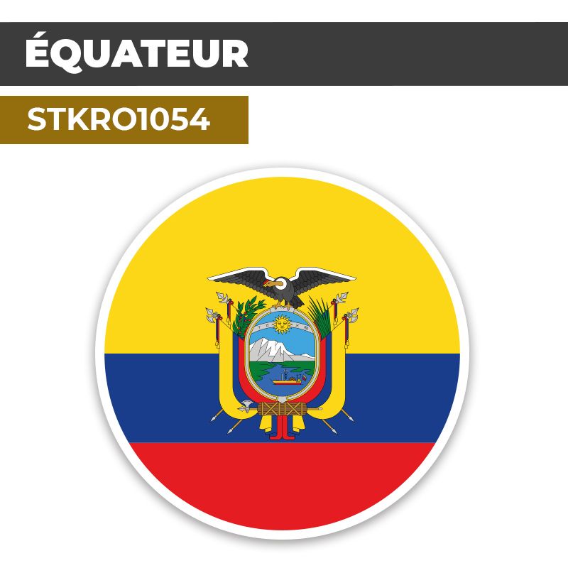 Sticker | ÉQUATEUR | Pays d'Amérique du Sud