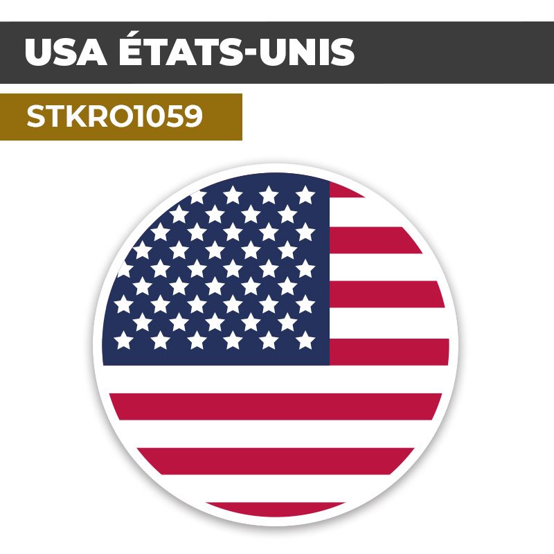 Sticker | USA ÉTATS-UNIS | Pays d'Amérique du Nord