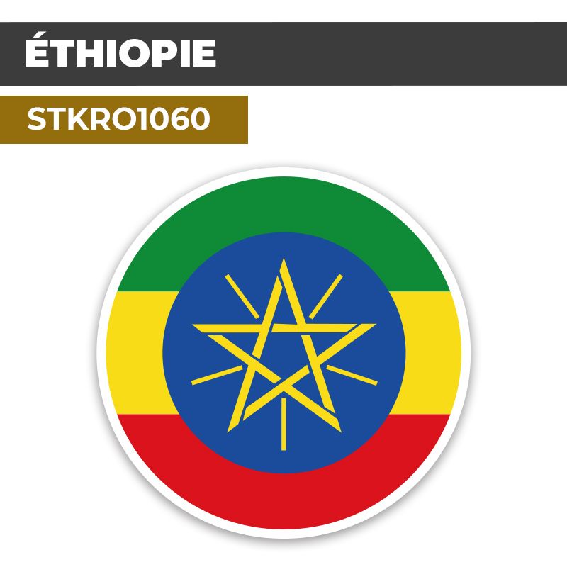 Sticker | ÉTHIOPIE | Pays d'Asie