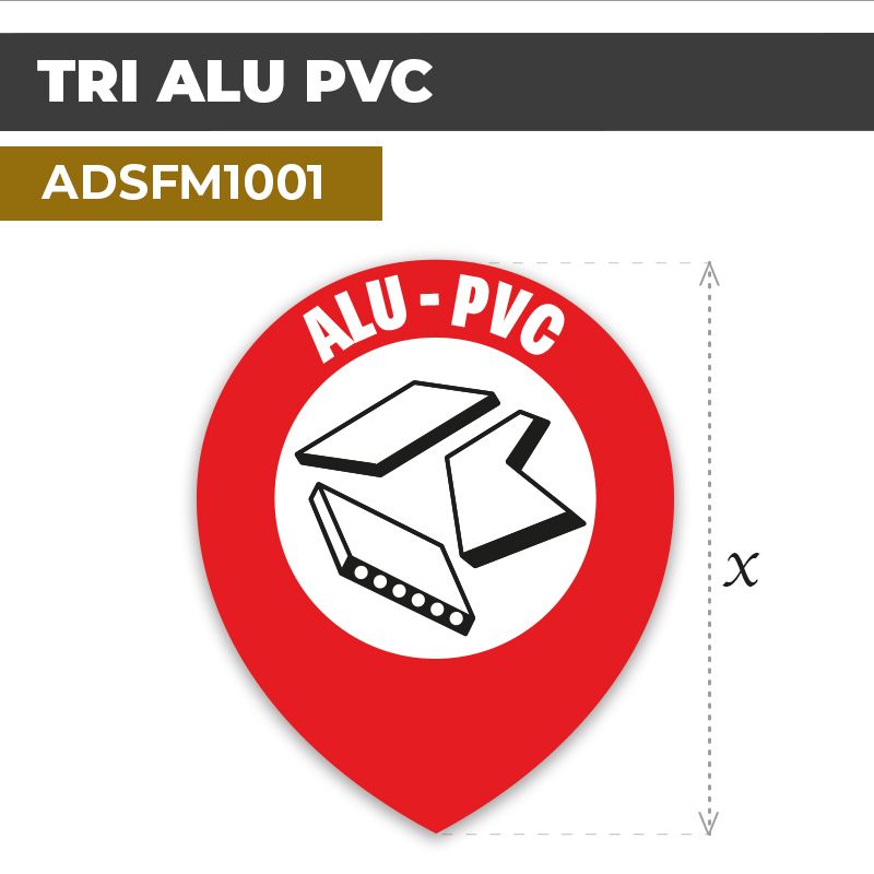 Autocollant | TRI ALU PVC | Tri sélectif et recyclage