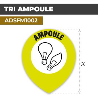 Autocollant | TRI AMPOULE | Tri sélectif et recyclage