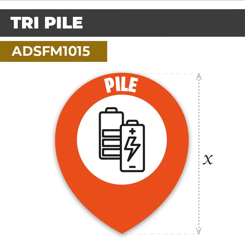 Autocollant | TRI PILE | Tri sélectif et recyclage