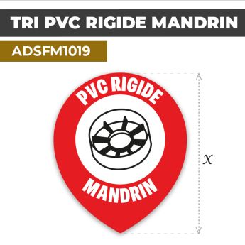 Autocollant | TRI PVC RIGIDE MANDRIN | Tri sélectif et recyclage
