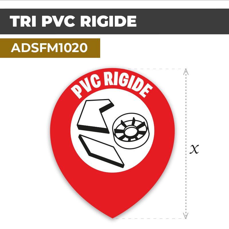 Autocollant | TRI PVC RIGIDE | Tri sélectif et recyclage