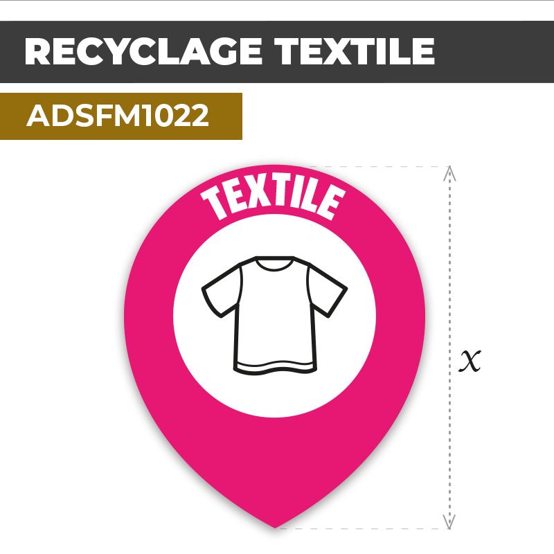 Autocollant | RECYCLAGE TEXTILE | Tri sélectif et recyclage