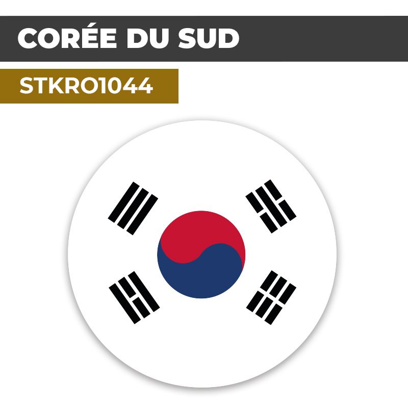 Sticker | CORÉE DU SUD | Pays d'Asie
