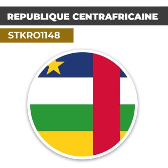 Sticker | RÉPUBLIQUE CENTRAFRICAINE | Pays d'Océanie