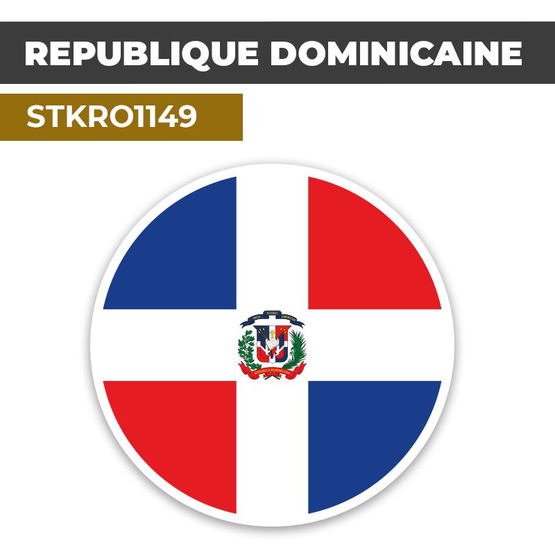 Sticker | RÉPUBLIQUE DOMINICAINE | Pays d'Océanie