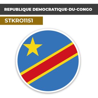 Sticker | RÉPUBLIQUE DÉMOCRATIQUE DU CONGO | Pays d'Océanie