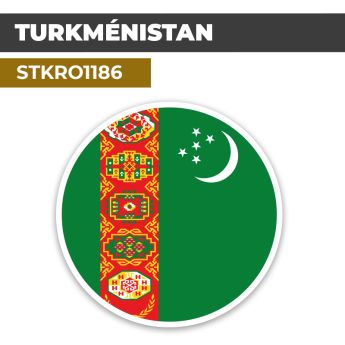 Sticker | TURKMÉNISTAN | Pays d'Océanie
