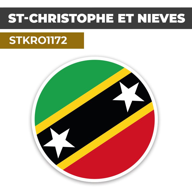 Sticker | ST-CHRISTOPHE ET NIEVES | Pays d'Océanie
