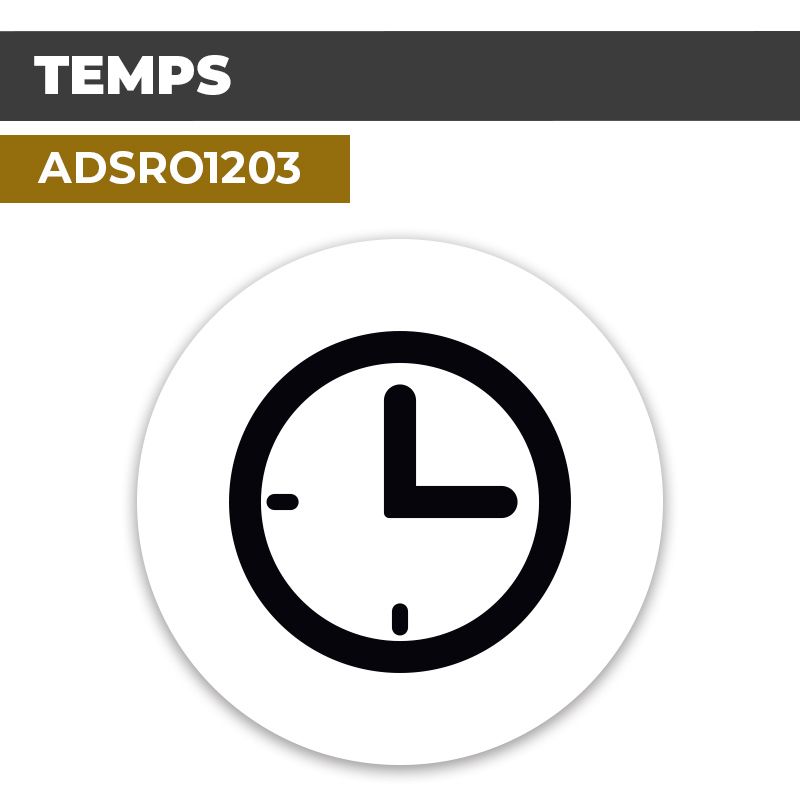 Autocollant | HORLOGE | Format Rond