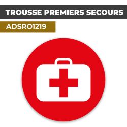 Autocollant Trousse De Premiers Secours ISecur - 10x10 Cm, Résistant UV Et Intempéries, Extérieur