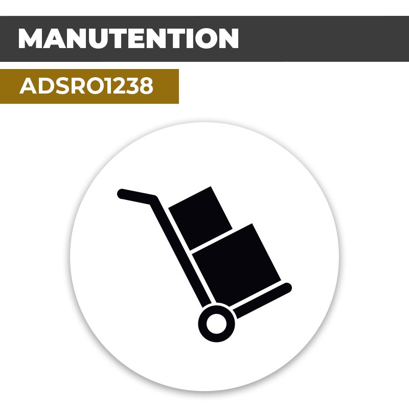 Autocollant | LIVRAISON Noir | Format Rond