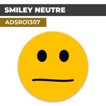 Autocollant | SMILEY Jaune | Format Rond