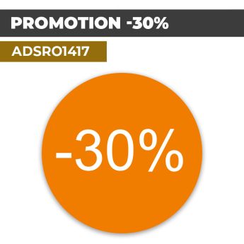 Autocollant | PROMO -30% Fond orange | Format Rond