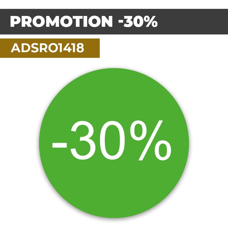 Autocollant | PROMO -30% Fond vert | Format Rond