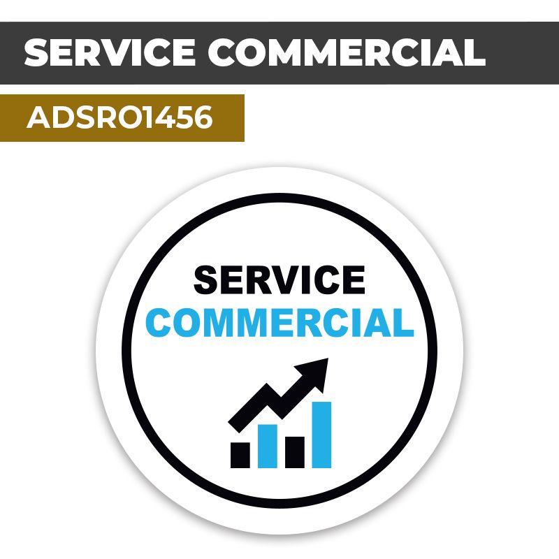 Autocollant | SERVICE COMMERCIAL | Format Rond