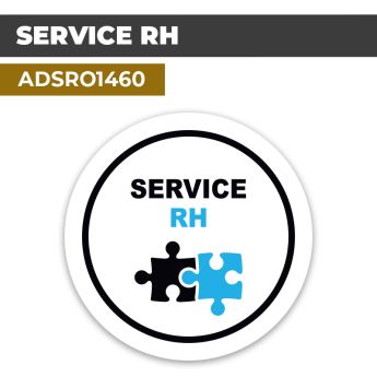 Autocollant | SERVICE RESSOURCES HUMAINES | Format Rond