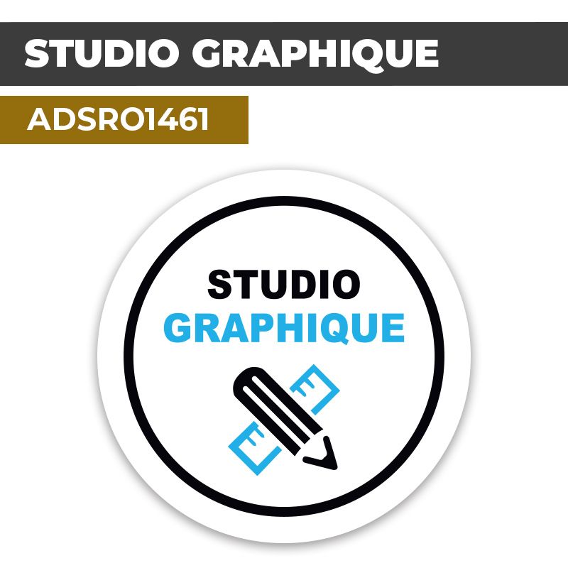Autocollant | STUDIO GRAPHIQUE | Format Rond