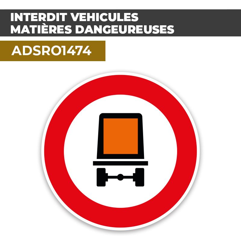 Autocollant | MATÉRIEL DANGEREUX | Format Rond
