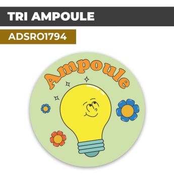 Autocollant TRI AMPOULE | Recyclage et Tri Sélectif