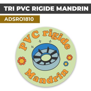 Autocollant TRI PVC RIGIDE MANDRIN | Recyclage et Tri Sélectif