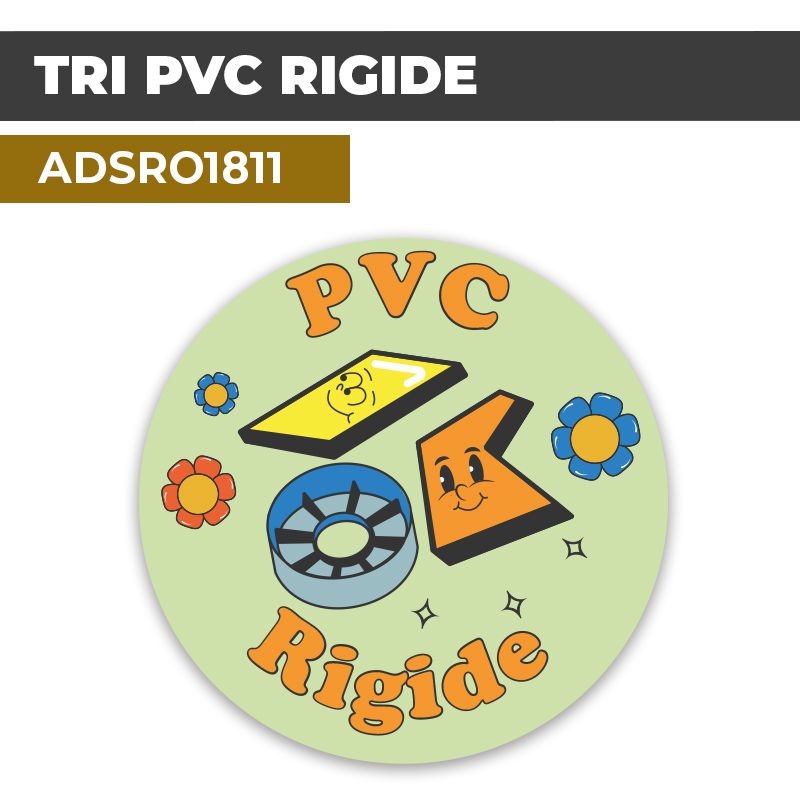 Autocollant TRI PVC RIGIDE | Recyclage et Tri Sélectif